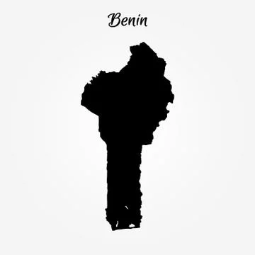 Map of Republic of Benin Stock Illustration