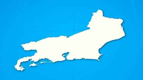 Map Rio de Janeiro Stock Footage 93042598