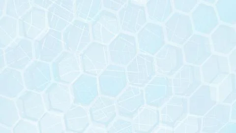 Map of roads on a hexagon background. Map light blue color, covered in various Stock Illustration