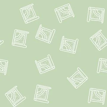 Map roll line seamless pattern 库存插图