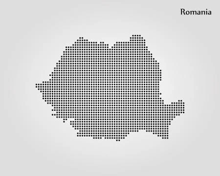 Map of Romania. Vector illustration. World map Stock Illustration