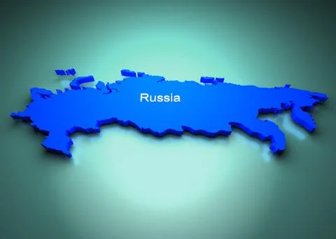 Map Russia Stock Illustration