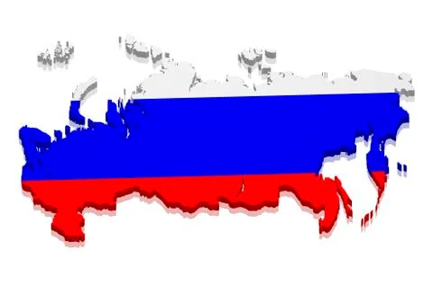 Map russia Stock Illustration