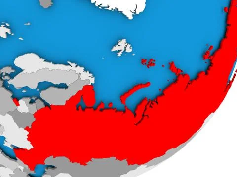 Map of Russia Stock Illustration