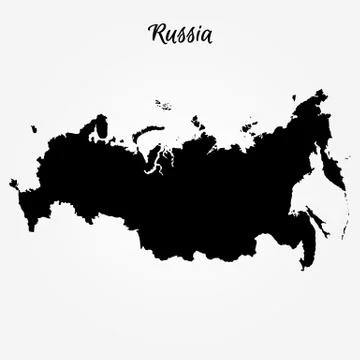 Map of Russia Stock Illustration