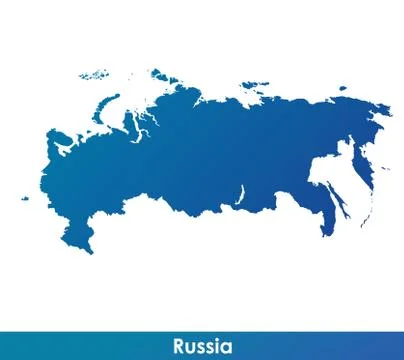 Map of Russia. Stock Illustration