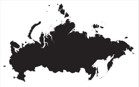 Map of russia Stock Illustration