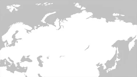 Map of Russia, illustration map Stock Illustration