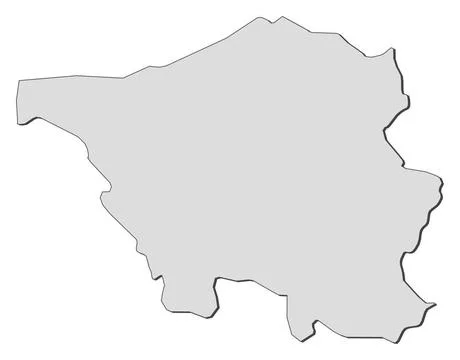 Map of Saarland (Germany) Map of the state Saarland in Germany. Copyright:... 스톡 사진