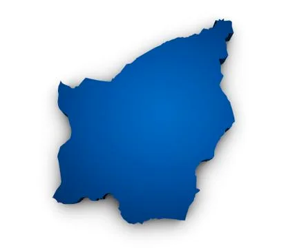 Map of san marino 3d shape Stock Illustration