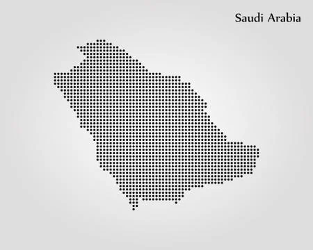 Map of Saudi Arabia. Vector illustration. World map Stock Illustration