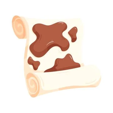 Map scroll Stock Illustration
