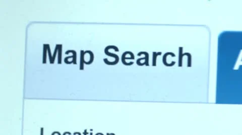 Map Search button, Find click. Internet Search Engine. Stock Footage 10757090