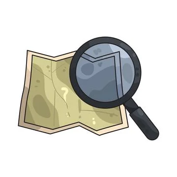 Map search illustration 스톡 일러스트