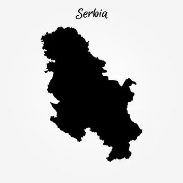 Map of Serbia Stock Illustration