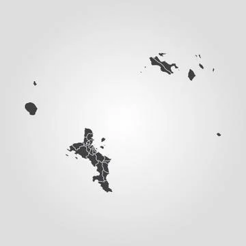 Map of Seychelles. Vector illustration. World map Stock Illustration