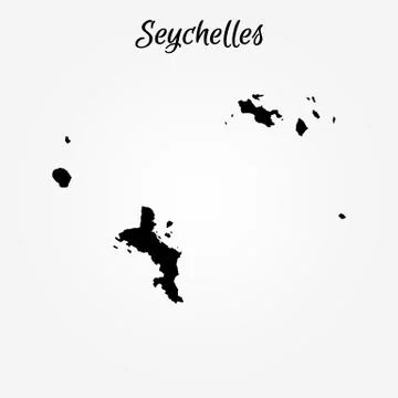 Map of Seychelles. Vector illustration. World map Stock Illustration