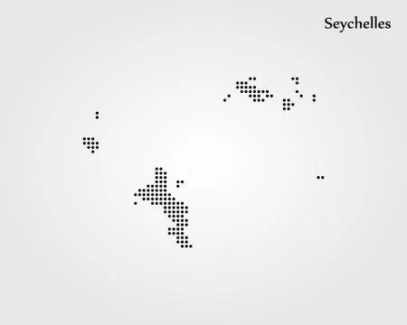 Map of Seychelles. Vector illustration. World map Illustrazione stock