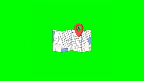 Map Showing Location With Pin Indicating Precise Area Vidéo 333315927