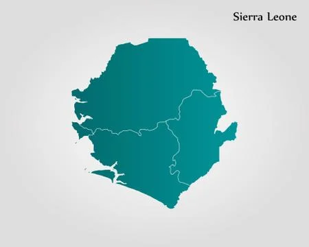 Map of Sierra Leone Stock Illustration