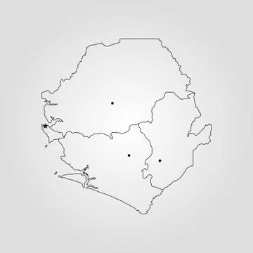 Map of Sierra Leone Stock-Illustration