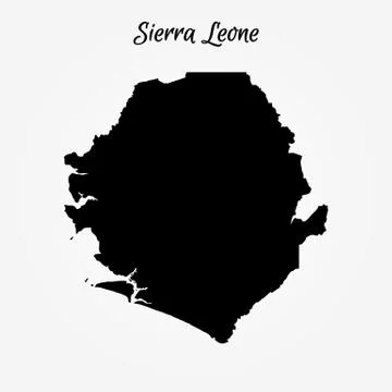 Map of Sierra Leone Stock Illustration