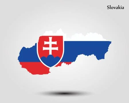 Map of Slovakia Stock Illustration