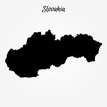 Map of Slovakia Illustrazione stock