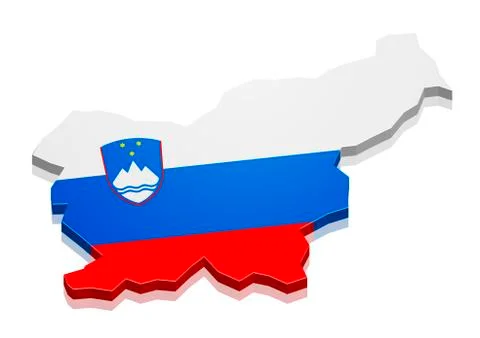 Map slovenia Stock Illustration
