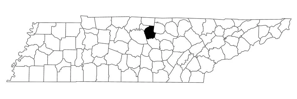 Map of Smith County in Tennessee state on white background. single County m.. Stock Illustration