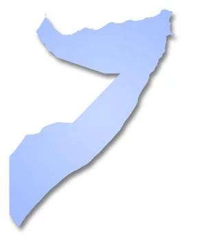 Map of Somalia Stock Illustration