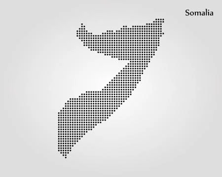Map of Somalia. Vector illustration. World map Stock Illustration