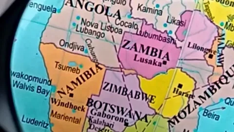 Map of South American Countries Stock-Footage 329607766