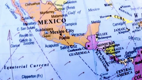 Map of South American Countries Stock Footage 333609158
