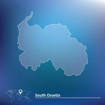 Map of South Ossetia Stock Illustration