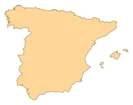 Map of Spain Map of Spain with the several provinces. Copyright: xZoonar.c... 스톡 사진