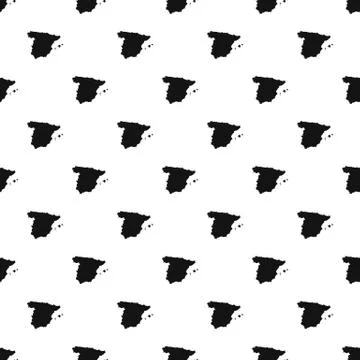 Map of Spain pattern vector Illustrazione stock