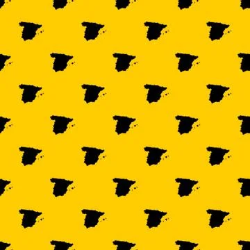 Map of Spain pattern vector Illustrazione stock