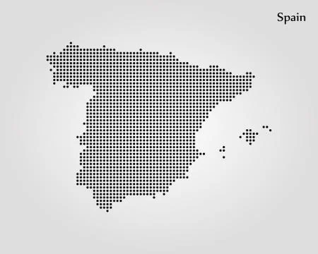 Map of Spain. Vector illustration. World map Stock-Illustration