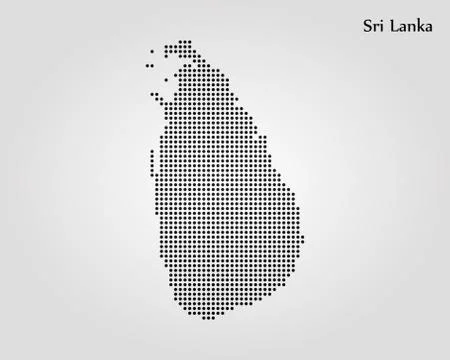 Map of Sri Lanka. Vector illustration. World map Stock Illustration