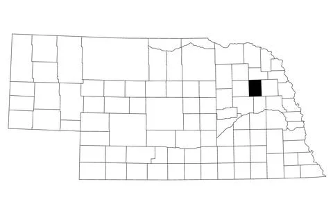 Map of Stanton County in Nebraska state on white background. single County .. Stock Illustration