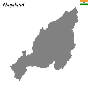 Map of state of India Stock-Illustration