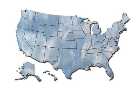 The map of states of USA The image of map of states of USA Copyright: xZoo... Stock Photos