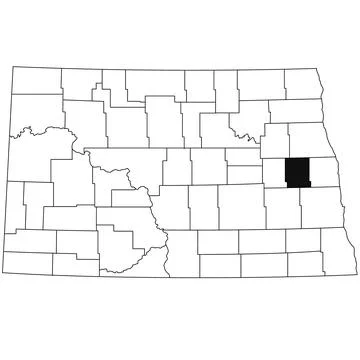 Map of Steele County in North Dakota state on white background. single Coun.. Stock Illustration