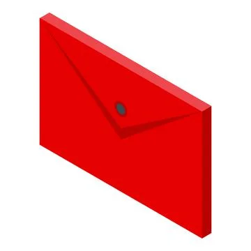 Map storage document icon, isometric style Stock-Illustration