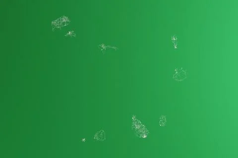 Map of the streets of Cape Verde made with white lines on green paper. Top fl Stock Photos