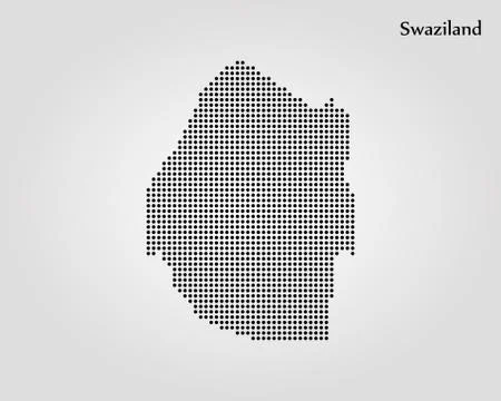 Map of Swaziland. Vector illustration. World map Stock-Illustration