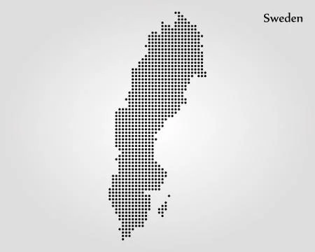 Map of Sweden. Vector illustration. World map Stock Illustration