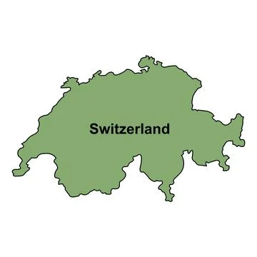 Map of Switzerland icon Stock Illustration