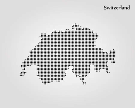 Map of Switzerland. Vector illustration. World map Stock Illustration